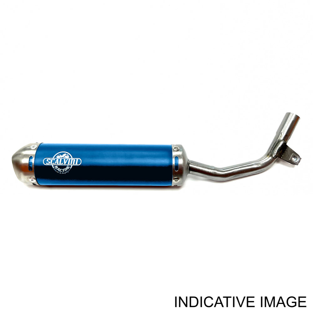 Blue/Stainless silencer for KTM SX 125 - 2023